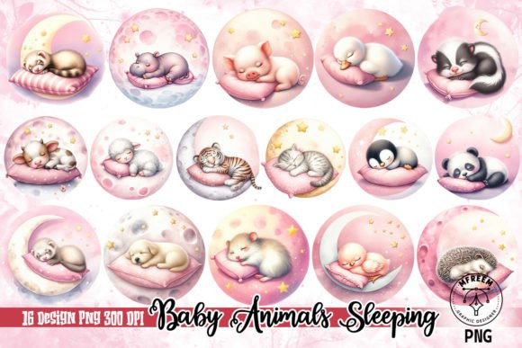Download Cute Baby Animals Sleeping Clipart PNG - Cute baby animals Collection