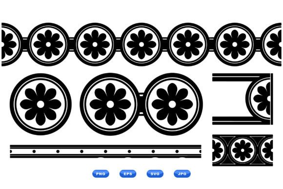 Download Retro Floral Border Clipart - Premium Resources